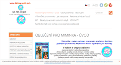 Desktop Screenshot of detsky-textil.info
